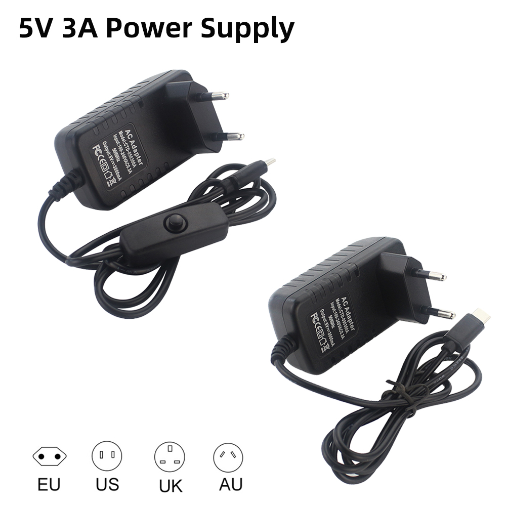 Pi Power Supply - 5V 3A Raspberry Pi 4 Nguồn