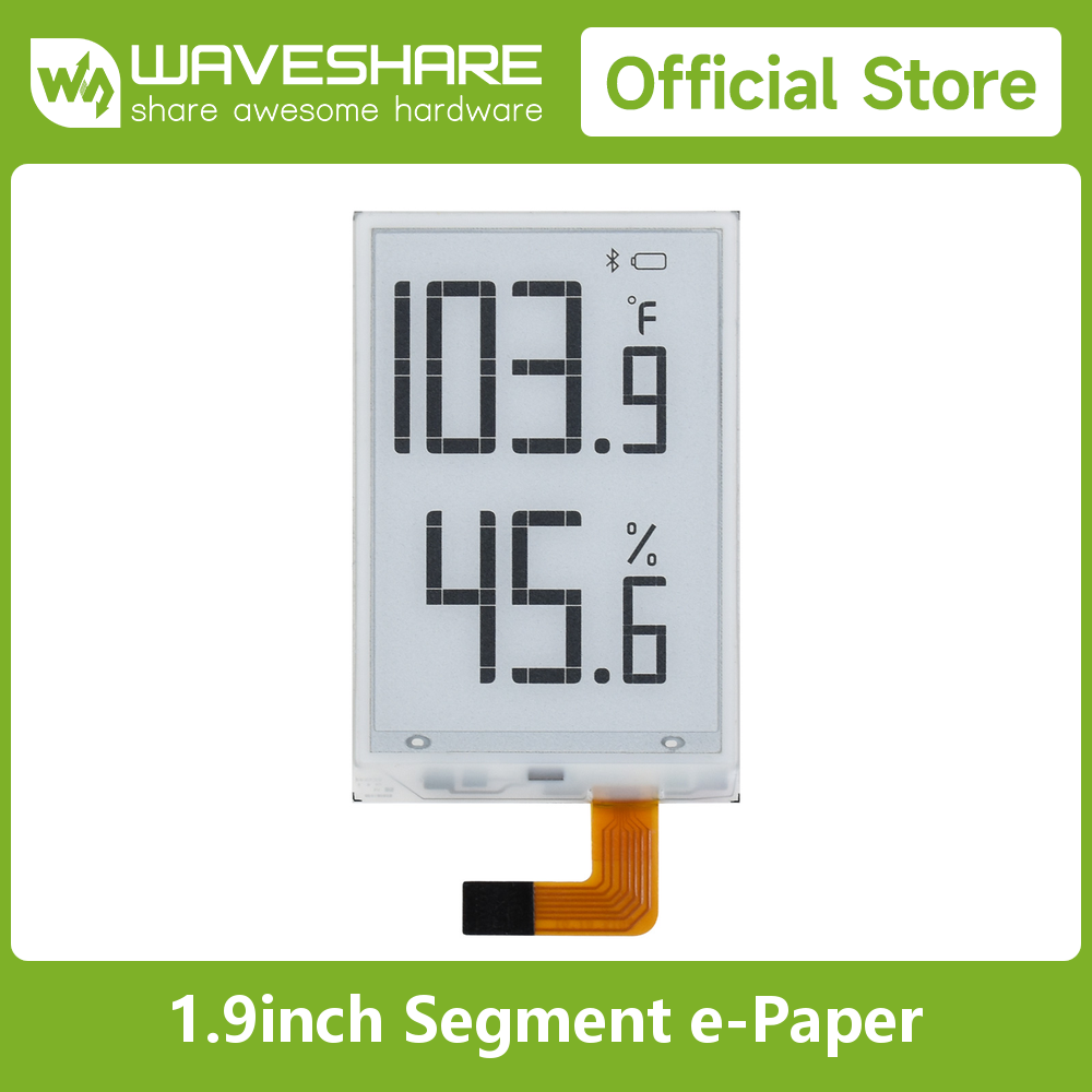 Waveshare 1.9inch Segment E-Pa - đánh giá và giá Pi Display