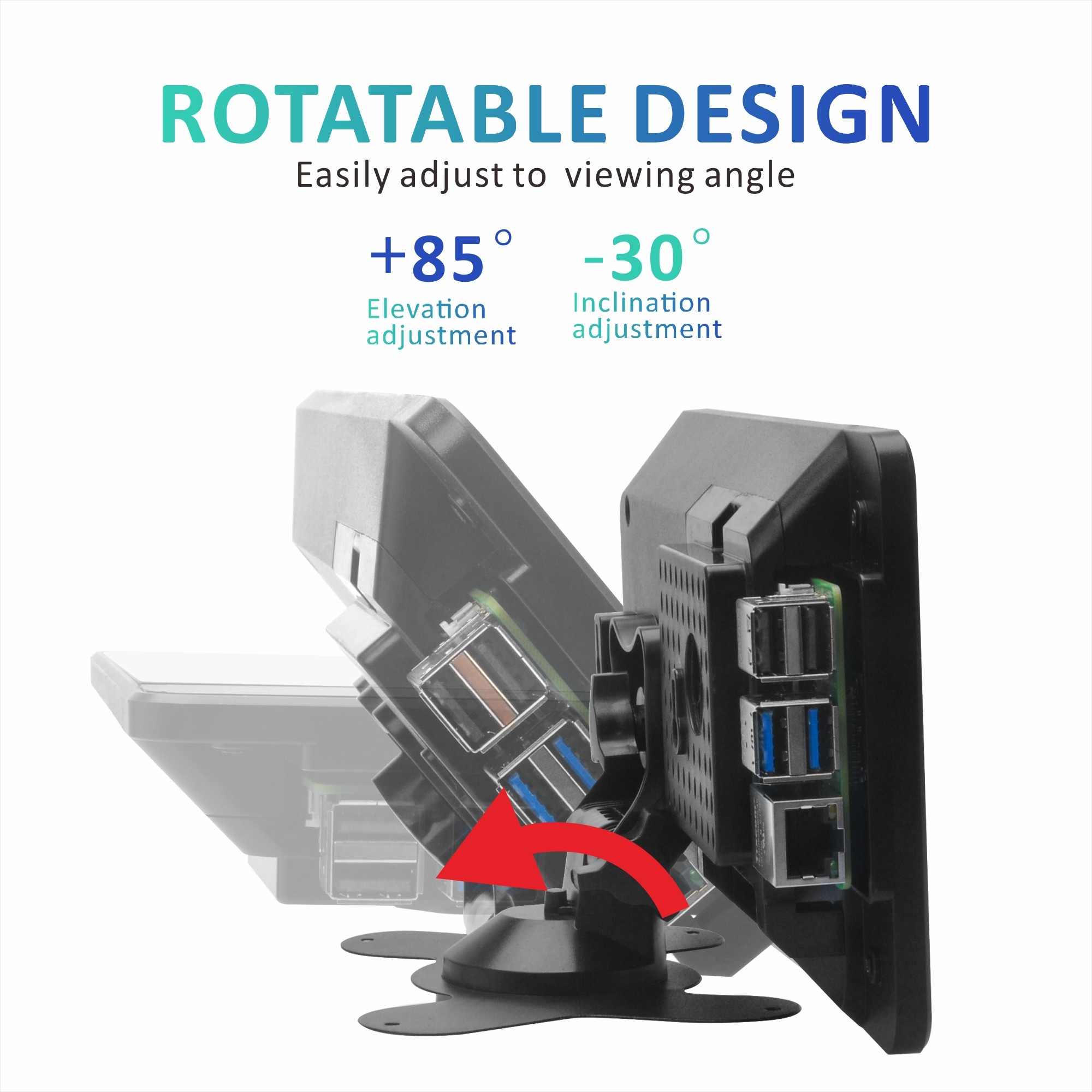 OSOYOO PiStudio Case with 7-in - đánh giá và giá Pi 4 Case