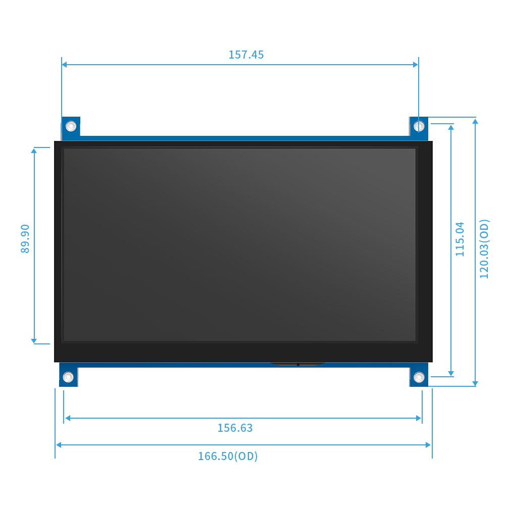 Màn Hình IPS 7Inch Màn Hình AI - đánh giá và giá Raspberry Pi 4