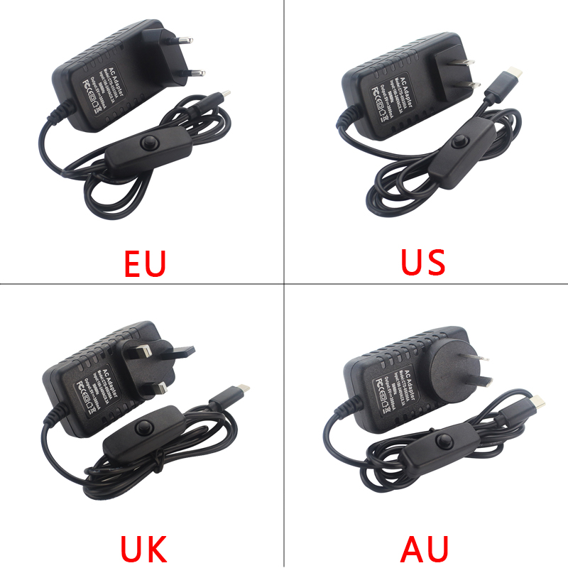 5V 3A Raspberry Pi 4 Nguồn USB - đánh giá và giá Pi Power Supply