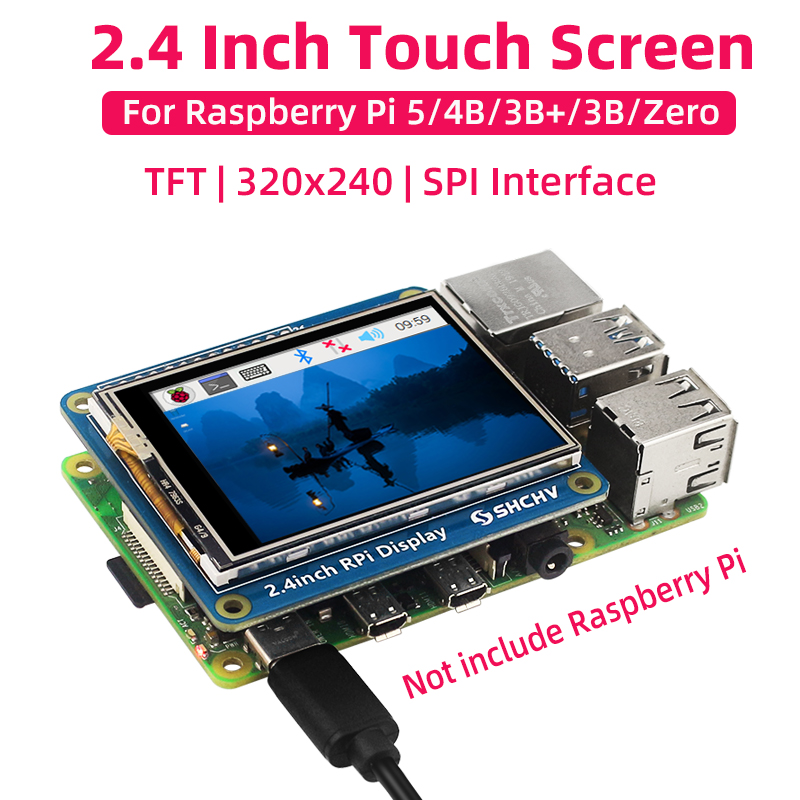 SHCHV 2.4 Inch Touch Screen fo - đánh giá và giá Pi 5 Case