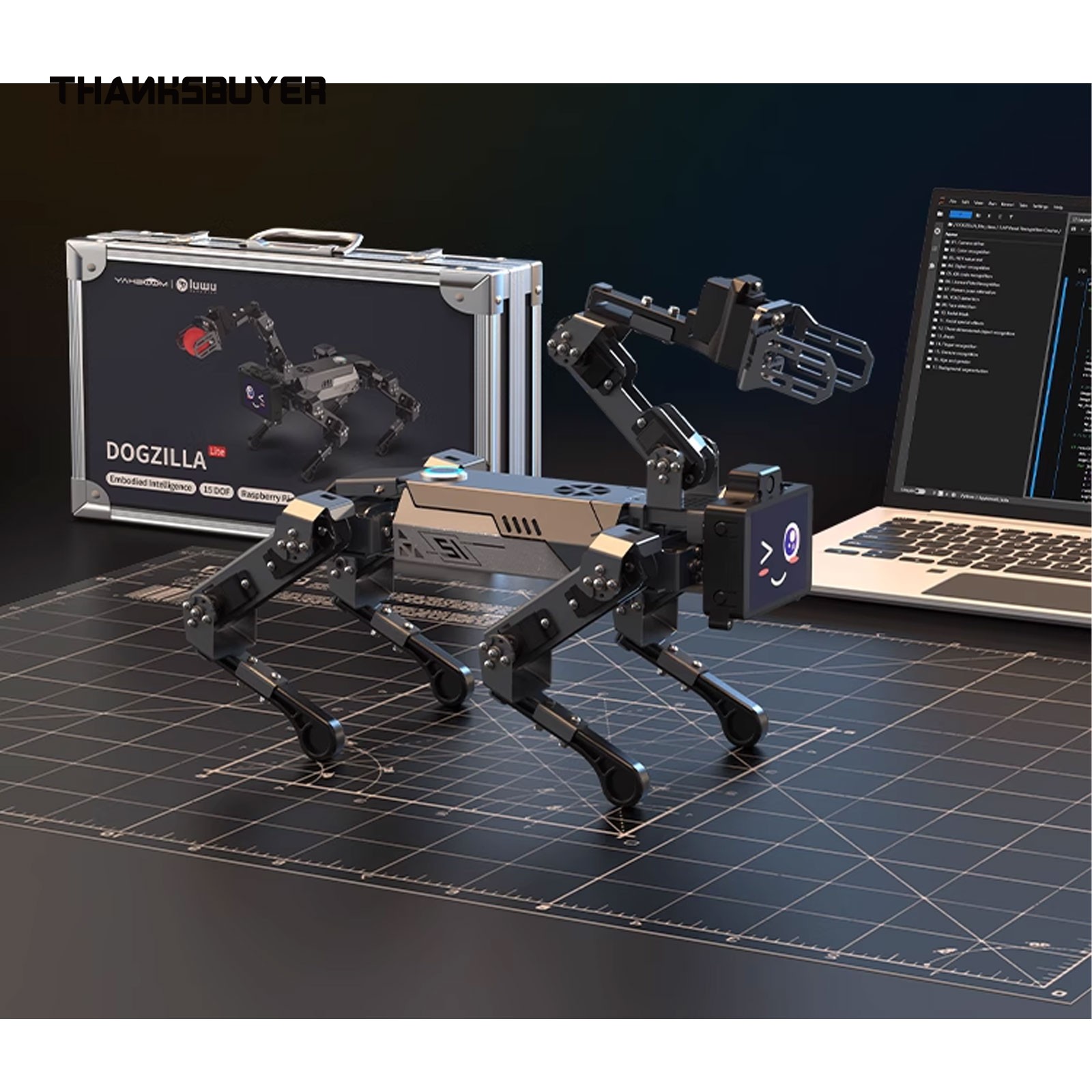 DOGZILLA-Lite 15DOF AI Bionic  - đánh giá và giá Raspberry Pi