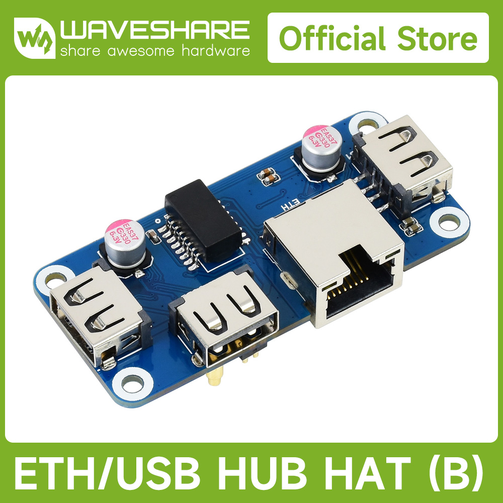 Waveshare USB HUB HAT (B) 4x p - đánh giá và giá Pi Zero
