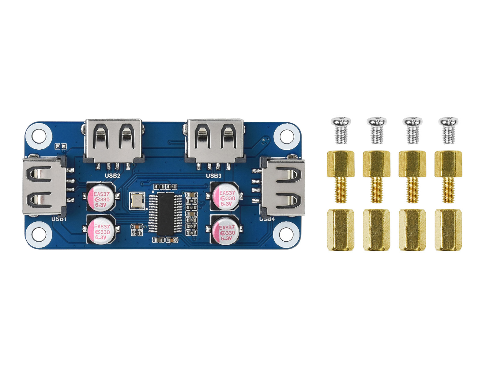 Waveshare USB HUB HAT (B) 4x p - đánh giá và giá Pi Zero
