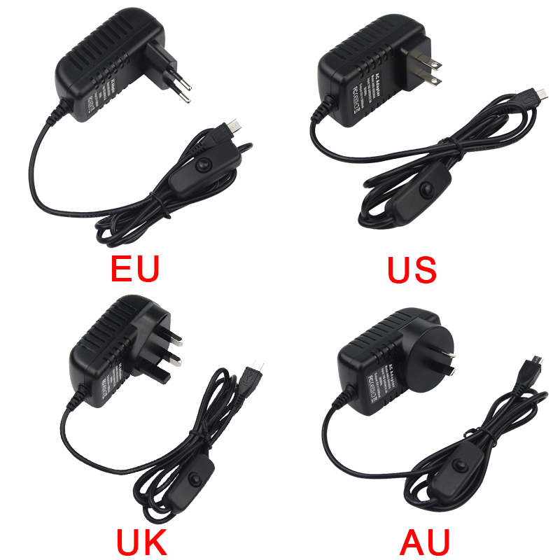 5V 3A Raspberry Pi 3 Model B + - đánh giá và giá Pi Power Supply