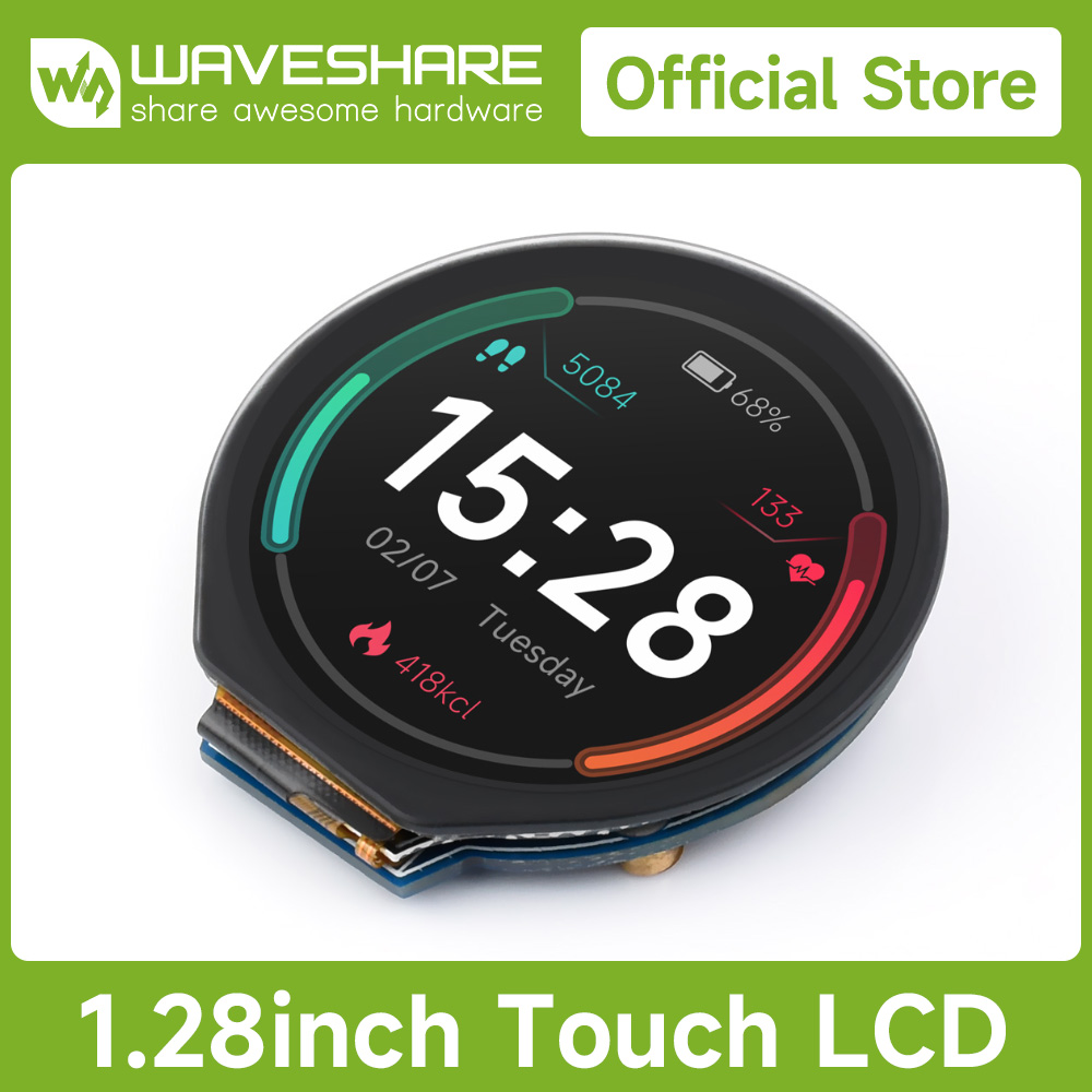 Waveshare 1.28inch Round LCD D - đánh giá và giá Pi Display