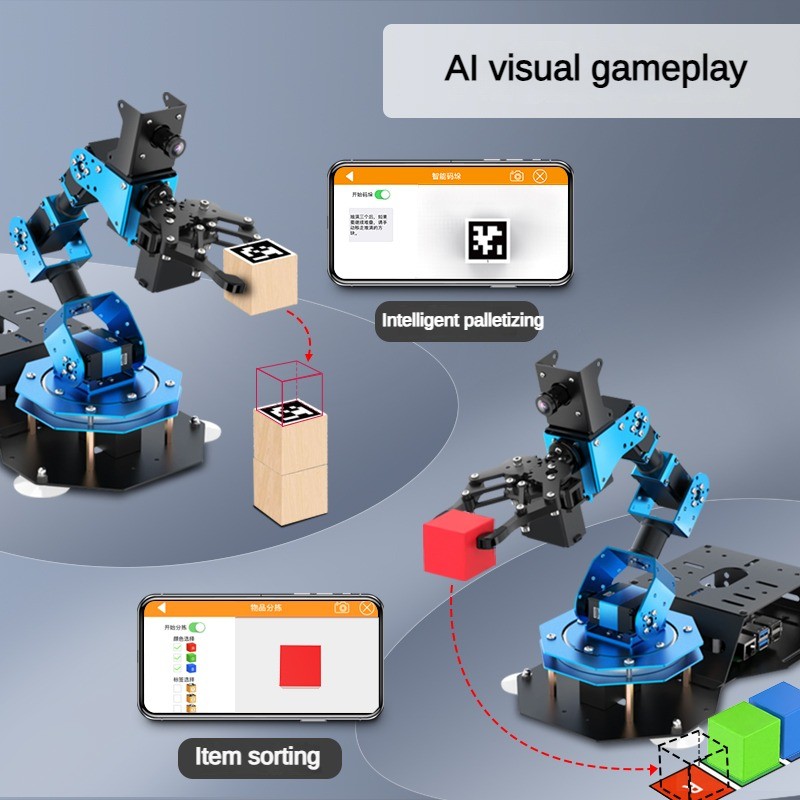 6 Dof Robot Arm with Servo Cla - đánh giá và giá Raspberry Pi Kit