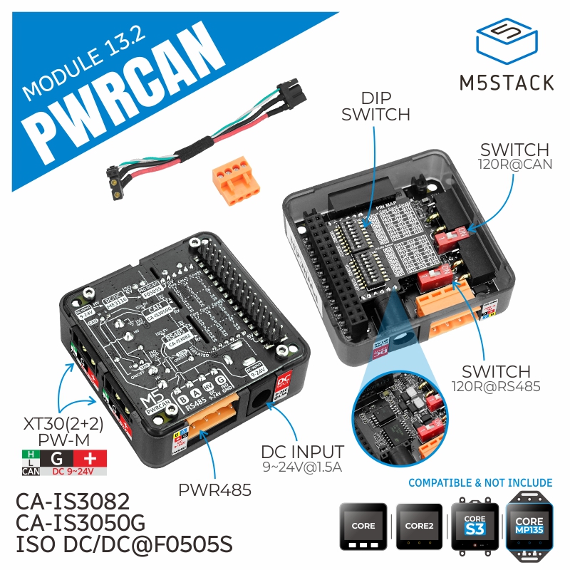 M5Stack Official PWRCAN 13.2 M - đánh giá và giá Pi Camera Module
