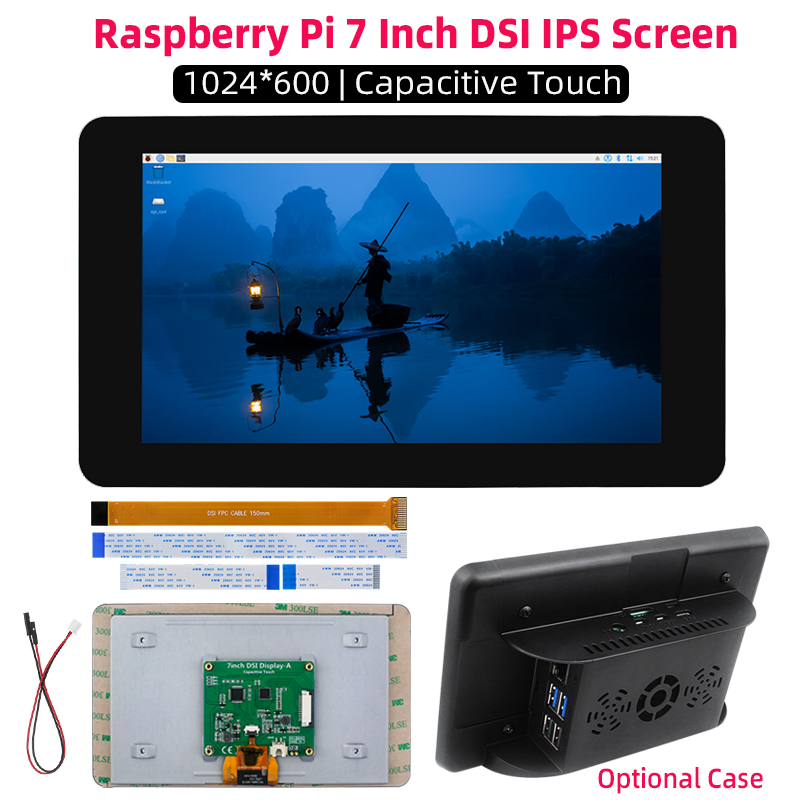 Raspberry Pi 7 Inch DSI 1024*6 - đánh giá và giá Pi 5 Case