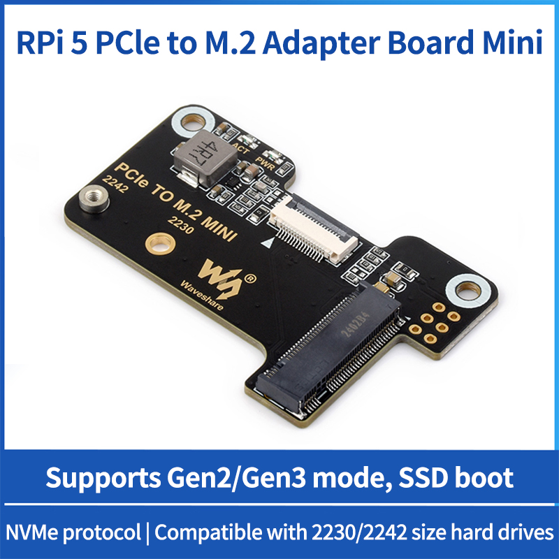 Raspberry Pi 5 PCIe To M.2 Min - đánh giá và giá Pi Cooler