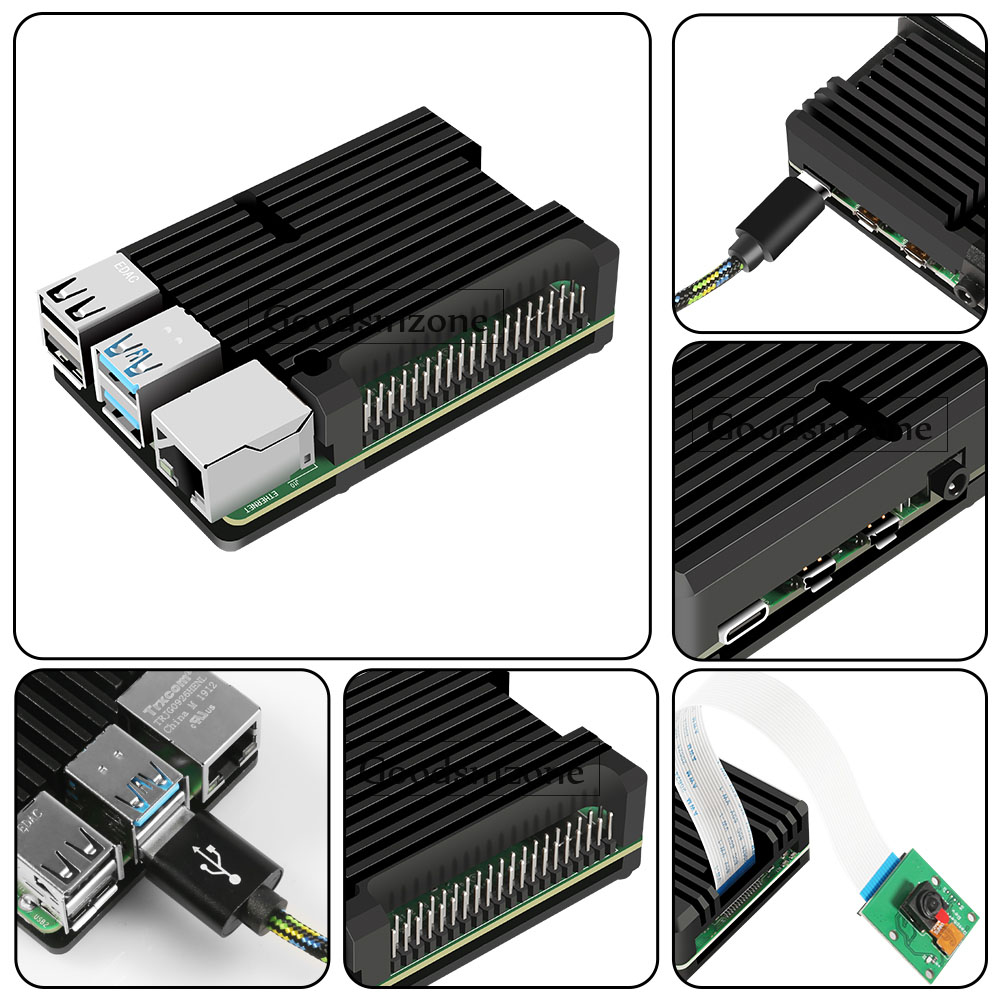 Armor Aluminum Case for Raspbe - đánh giá và giá Pi 4 Case