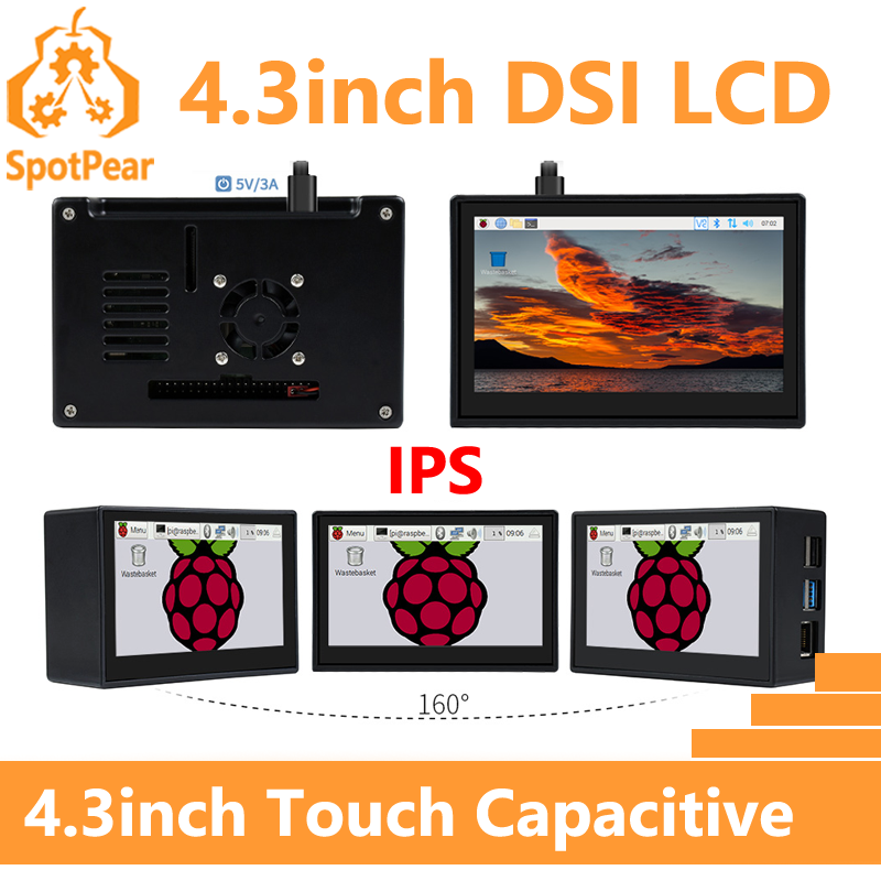 Raspberry Pi 4.3inch DSI Displ - đánh giá và giá Pi 5 Case