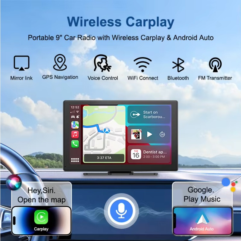 9 Inch Carplay Smart Screen Di - đánh giá và giá Micro Sd Card