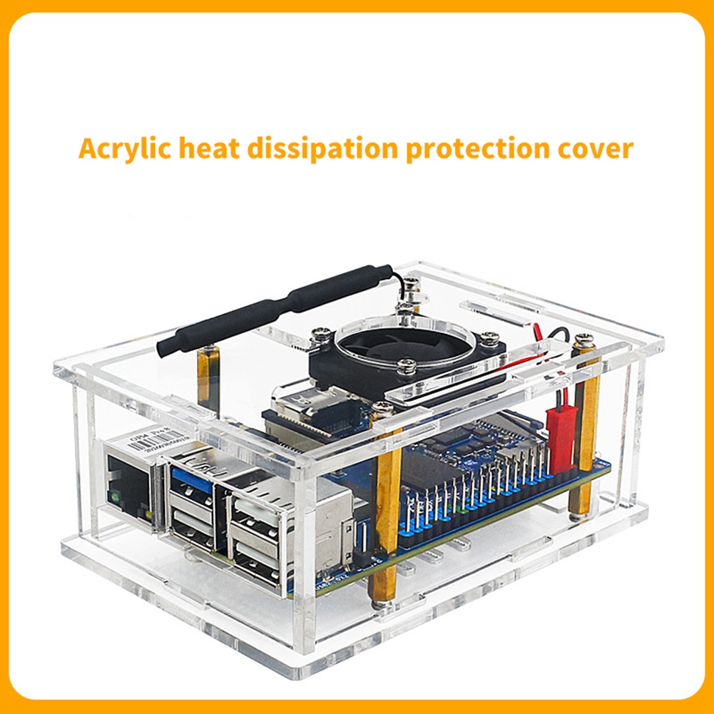 B27B Cooling Fan& Acrylic Prot - đánh giá và giá Pi 4 Case
