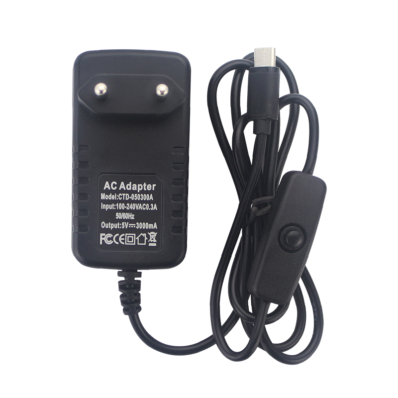 5V 3A Power Supply with ON/OFF - đánh giá và giá Pi Power Supply