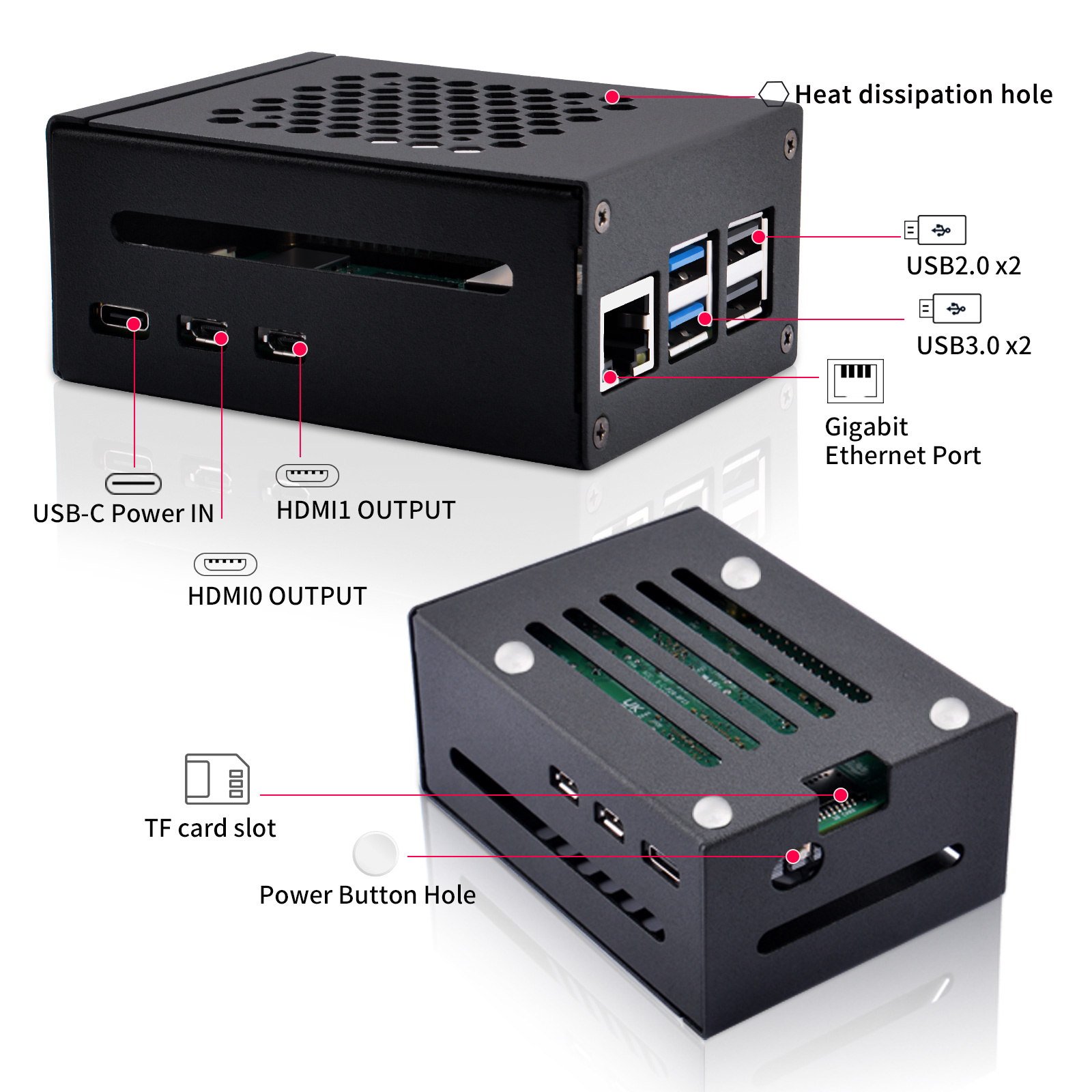 52Pi  Raspberry Pi 5 Metal Cas - đánh giá và giá Pi 5 Case