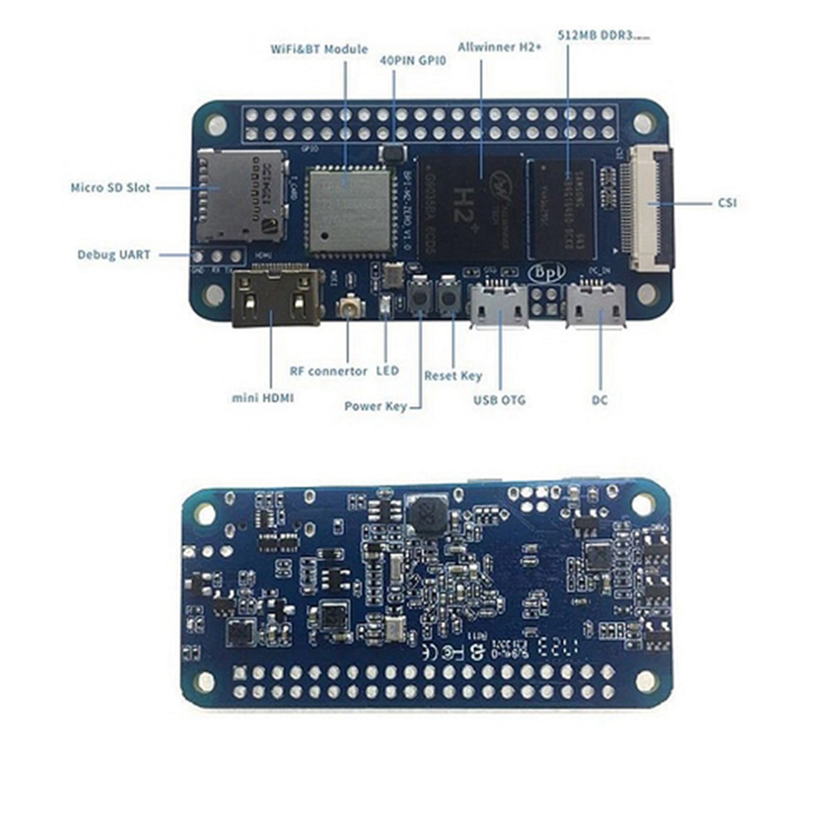 B29C-5X New For Banana Pi M2 Z - đánh giá và giá Pi Zero