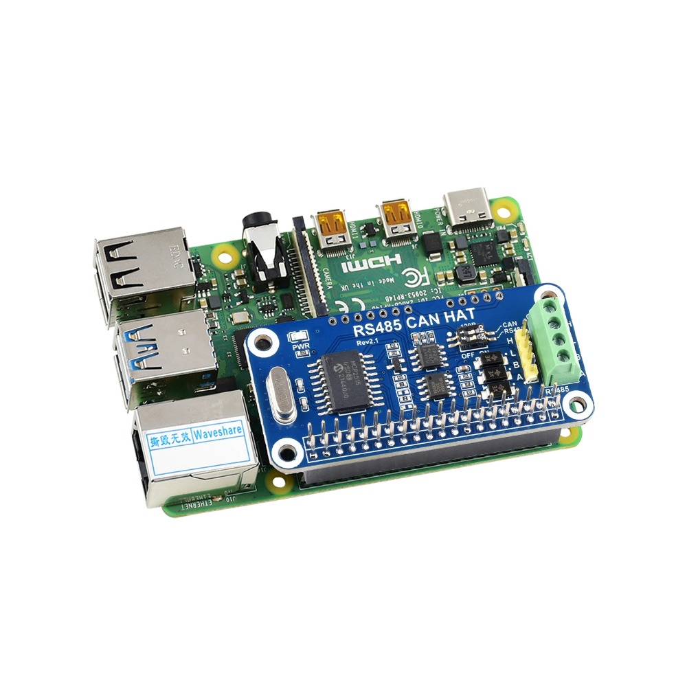 Waveshare RS485 CAN HAT For fo - đánh giá và giá Raspberry Pi 5