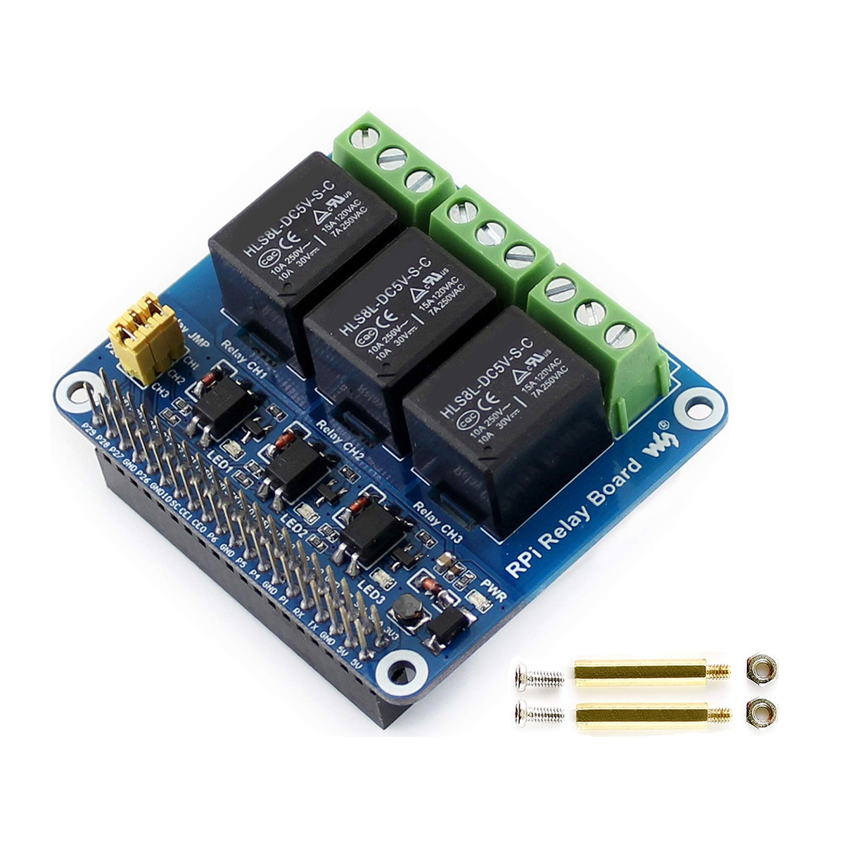 Waveshare 5V 3-Channel Relay M - đánh giá và giá Pi Zero