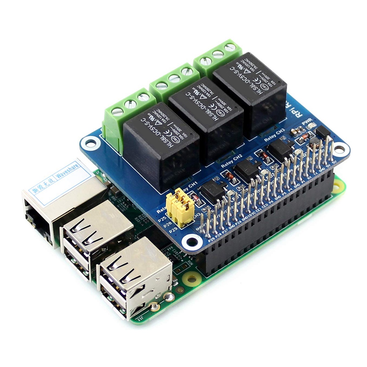 Waveshare 5V 3-Channel Relay M - đánh giá và giá Pi Zero