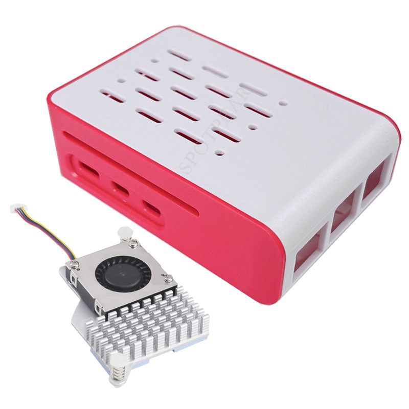 Raspberry Pi 5 Red-White cooli - đánh giá và giá Pi 5 Case