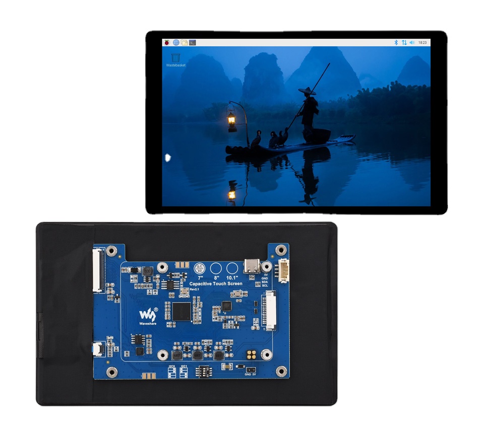 7inch DSI LCD (E) Waveshare Ca - đánh giá và giá Pi Display