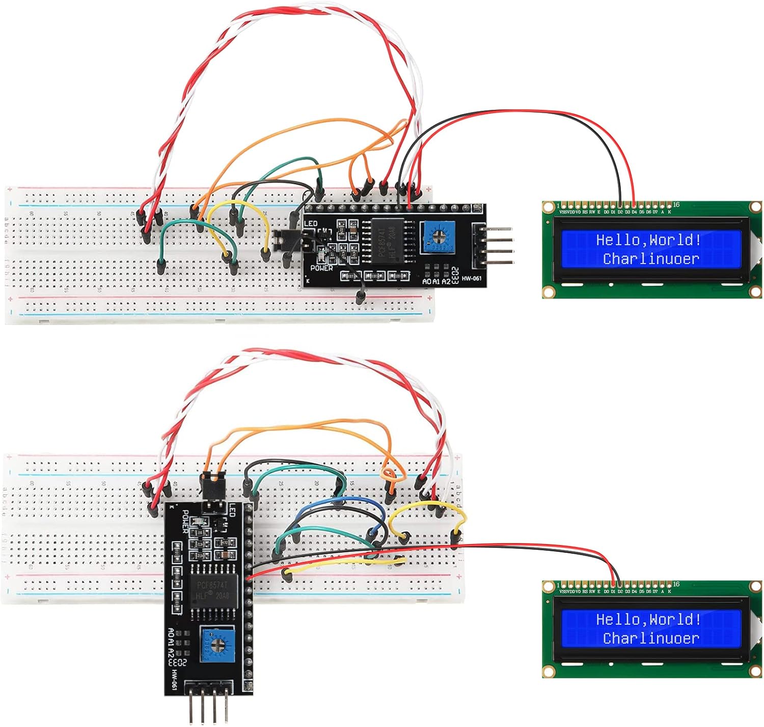 1Set 1602 LCD 20*4 Blue Screen - đánh giá và giá Raspberry Pi 4