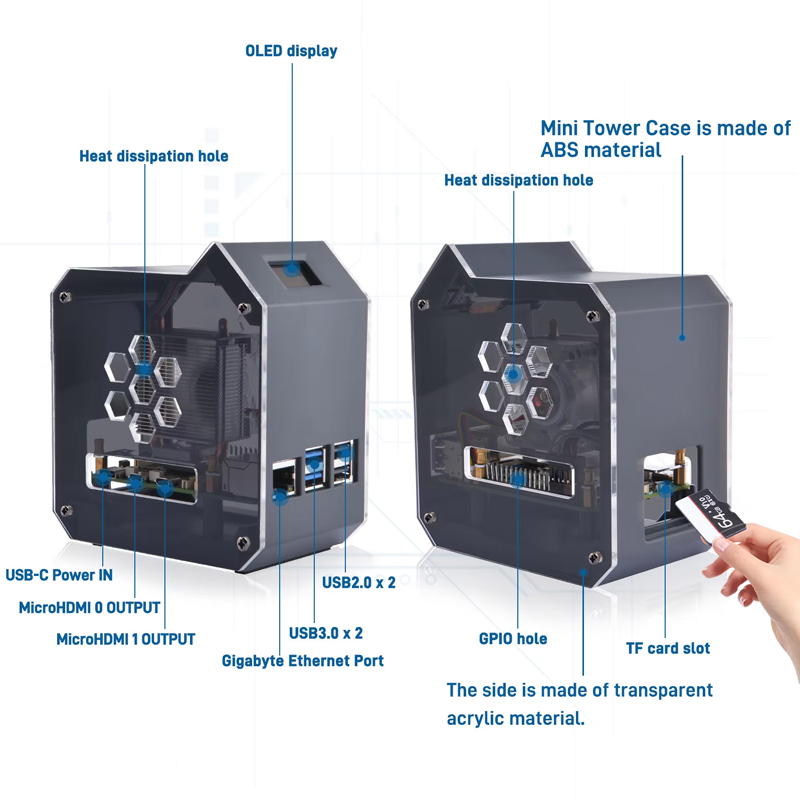 GeeekPi Raspberry Pi 5 ABS Min - đánh giá và giá Pi 5 Case