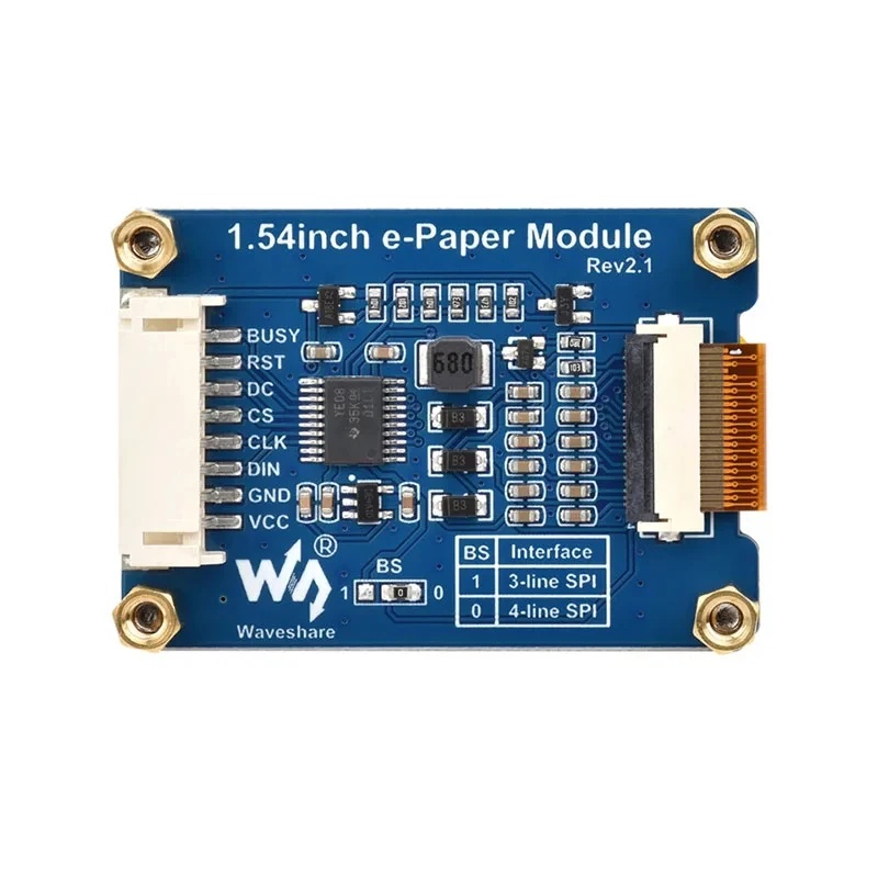 1.54 Inch E-Paper Display Modu - đánh giá và giá Raspberry Pi 4