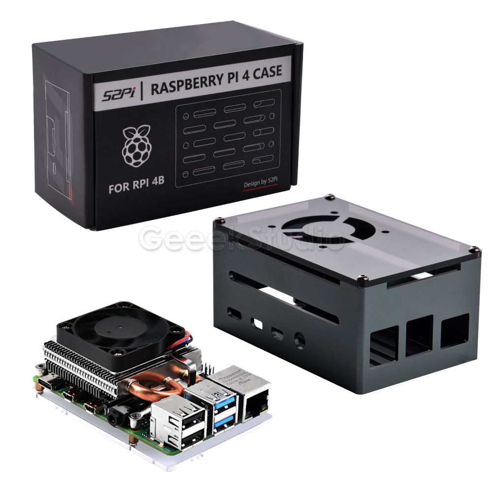 Thấp Đá Tháp Làm Mát 7 Màu RGB - đánh giá và giá Pi 4 Case