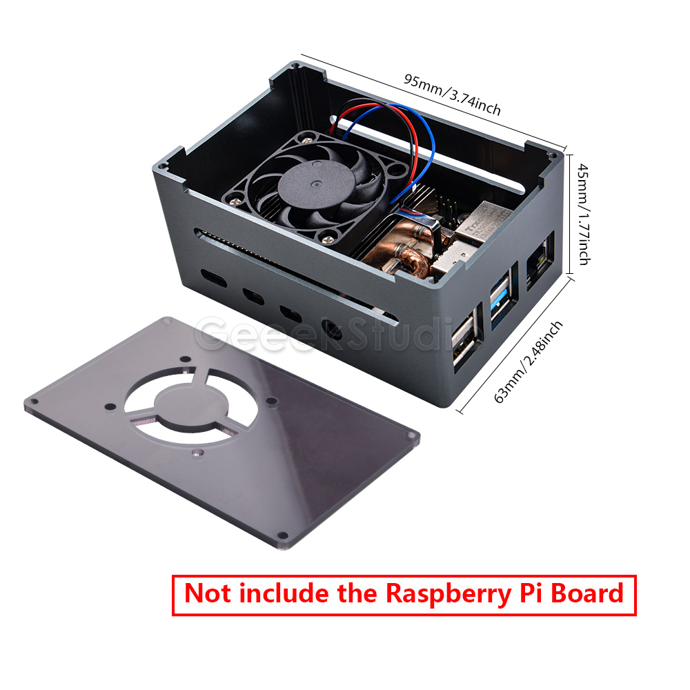 Thấp Đá Tháp Làm Mát 7 Màu RGB - đánh giá và giá Pi 4 Case