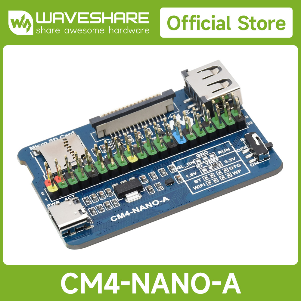 Waveshare Nano Base Board (A)  - đánh giá và giá Raspberry Pi 4