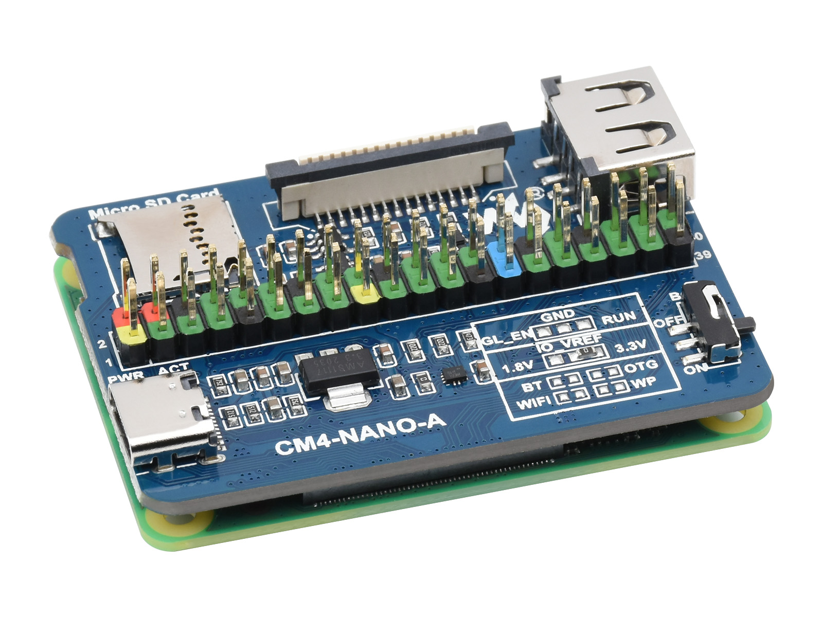 Waveshare Nano Base Board (A)  - đánh giá và giá Raspberry Pi 4