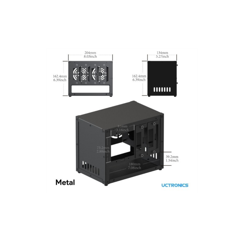 UCTRONICS Raspberry Pi Cluster - đánh giá và giá Pi 4 Case