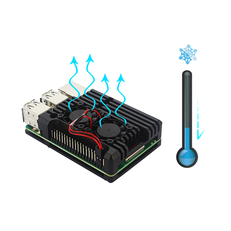Raspberry Pi 3B+ 3B Aluminum C - đánh giá và giá Pi Cooler