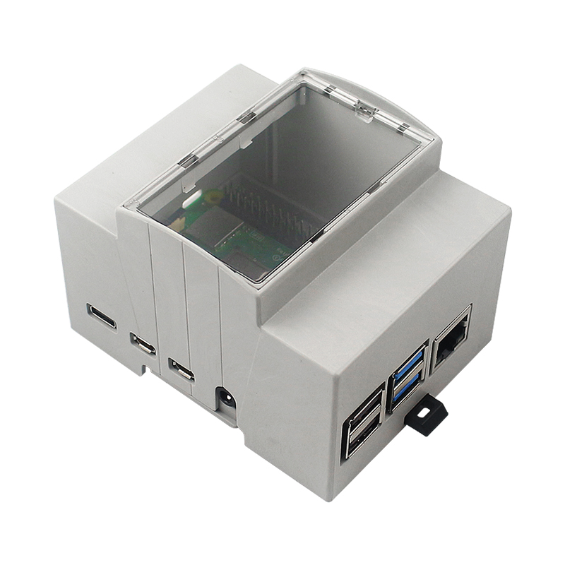Raspberry Pi 4 ABS Ốp Lưng DIN - đánh giá và giá Pi 4 Case